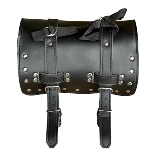 Motorcycle PU Leather Cruise Tool Saddle Bag Head Bag — view 2