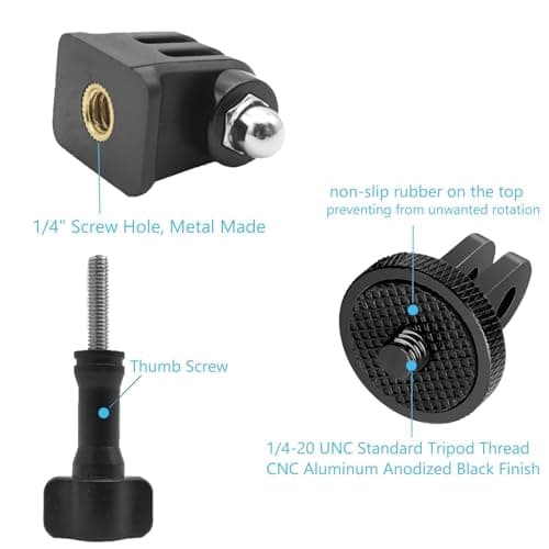 ShipeeKin Tripod Mount Adapter 1/4" Metal Camera Mount Adapter — view 2