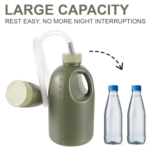 Urine Bottle 1700ml Urinal Bottles for Men and Women Pee Container Spill Proof Portable Mobile Toilet for Camping Car Travel Traffic Jam Queuing — view 5