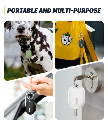 NEWZEROL 4-Pack Silicone Holder Case for Xiaomi Smart Tag with Keychain — view 5
