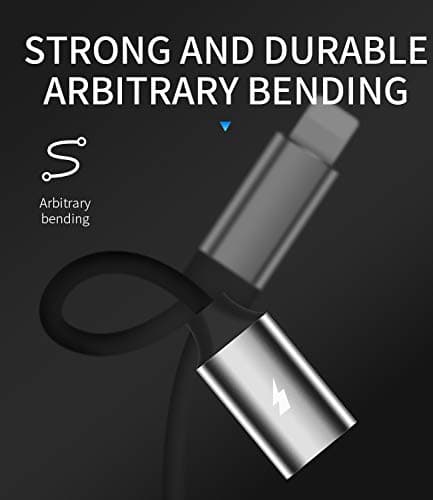 Lightning Headphone Charging Jack Adapter for iPhone (2in1) Car AUX Audio Headphone Converter for Apple Phone Dual Plug Splitter for iPad Plug with Charge Splitter for iPhone 14 Pro Max — view 4