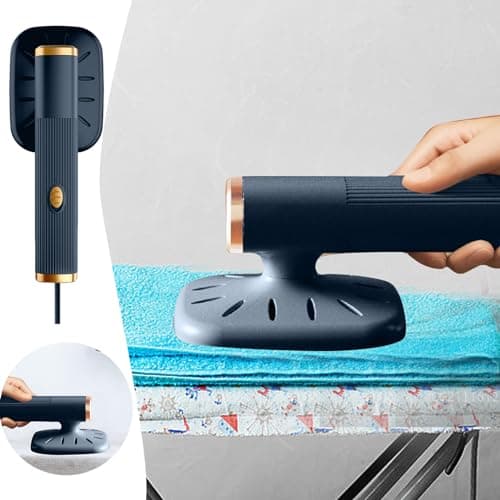 Travel Organizer Bags Large Steamer For Clothes Travel Upgrade Portable Mini Ironing Machine 180° Rotatable Handheld Steam Foldable Garment For Clothes Good Home (Black, One Size) — view 3