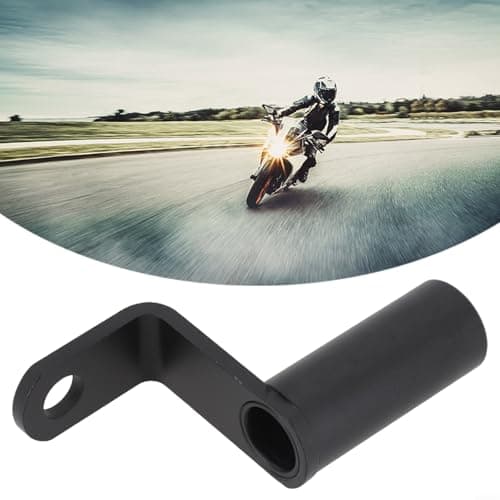 Motorcycle Rearview Mirror Mount Handlebar Adapter for Phone Bracket - Anti-Oxidant CNC Machined Holder for Mobile Devices Lights Grey(Black) — view 4