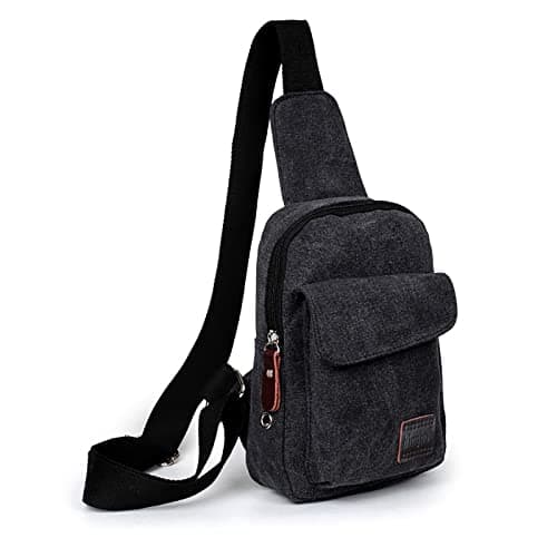 Canvas Satchel Casual Body Handbag Messenger Shoulder Bag Projector, black, One Size — view 4