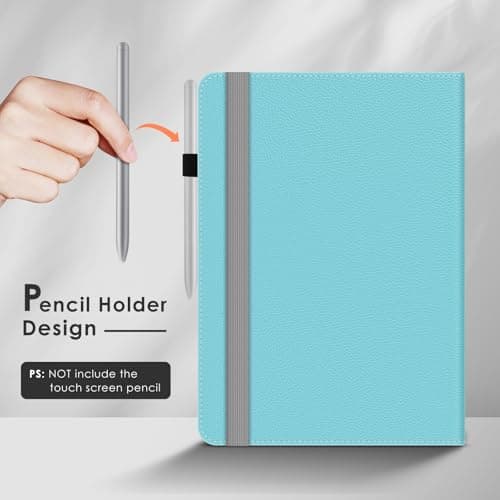 KATUMO Folio Leather Universal 10-10.5 inch Tablet Case, Sky Blue — view 6