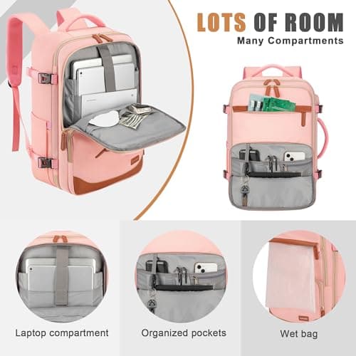 Velaybor 40L Travel Backpack, Flight Approved Carry On Laptop Backpack — view 2