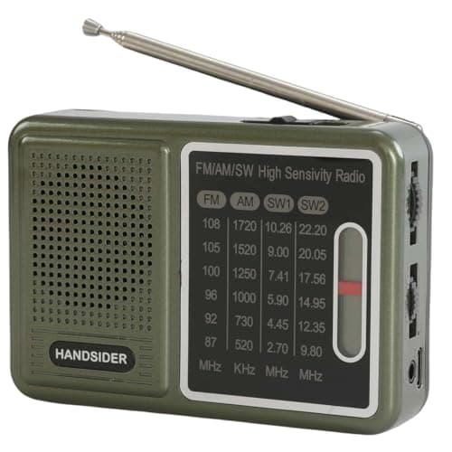 FM AM SW Transistor Radio with Rechargeable Battery, Portable Pocket Radio with Full Shortwave, Mini Battery Operated Shortwave Emergency Tool, Type C Charging & Headphone Jack(Full Shortwave Version)