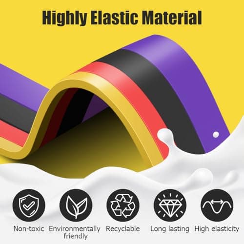 Flintronic Resistance Bands Set, 3 Different Levels Exercise Bands, Pull Up Bands Set for Men Women, Workout Bands for Home, Gym, Muscle Toning, Yoga, Stretch Mobility, Strength Training — view 3