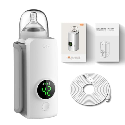 Portable Bottle Warmer,Travel-Friendly,Even Heating with 6 Temperature