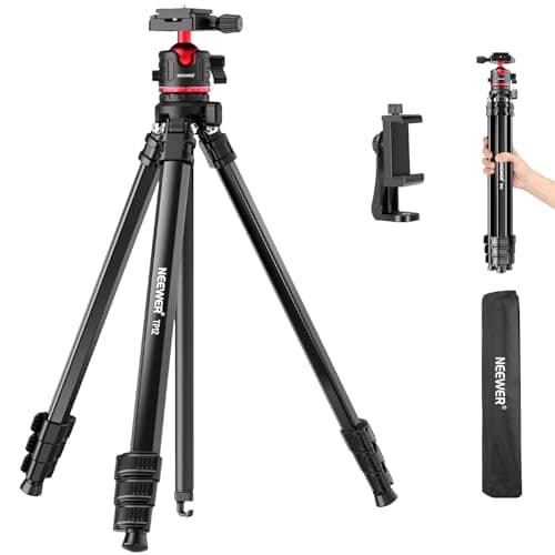 NEEWER BASICS 66.5"/169 cm Travel Tripod for Camera, Lightweight, TP12