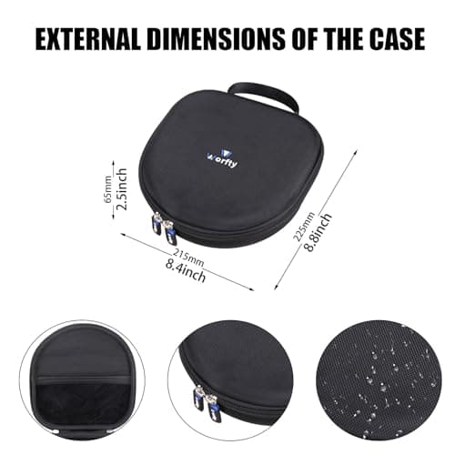 Headphones Case for JLab JBuds Lux ANC Wireless Headphones - Travel Storage Headphones Case (Graphite Black) — view 3