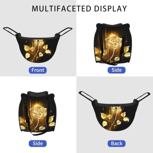 Gold Rose Car Seat Organizer Miscellaneous Sorting Bag Seat Backrest Bag — view 2