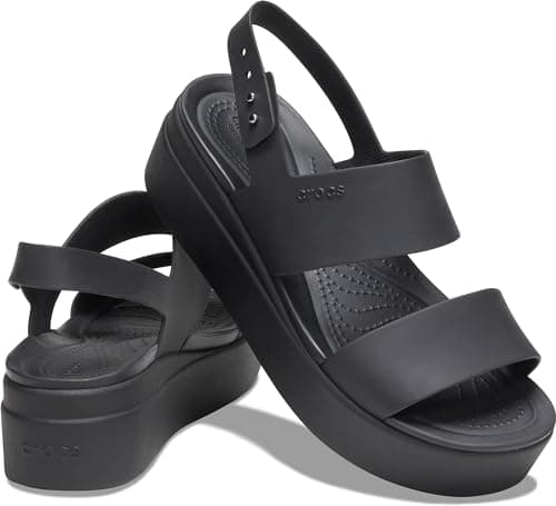 Crocs Women's Brooklyn Women Low Wedge W Clog, Black, 6 UK — view 6