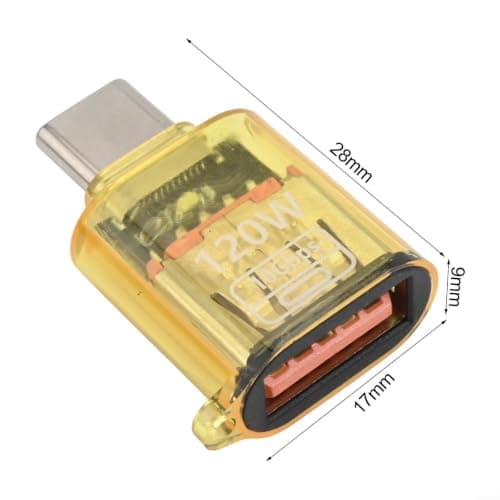 Portable Travel Adapter for Laptop Phone Tablet(Yellow) — view 2