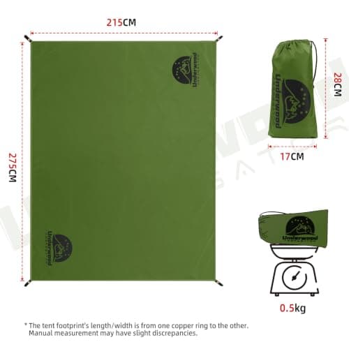 Waterproof TentFootprint Groundsheet,Ultralight Heavy-Duty Tarp for Camping — view 2