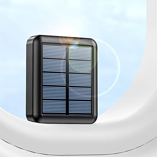 Lightweight Solar Power Bank 20000mah, High Capacity Solar Charger with 4 Inputs & 2 Usb Output, Waterproof Led Indicator Solar Power Bank for Iphone Tablets Outdoor Solar Charger Power Bank (White) — view 6
