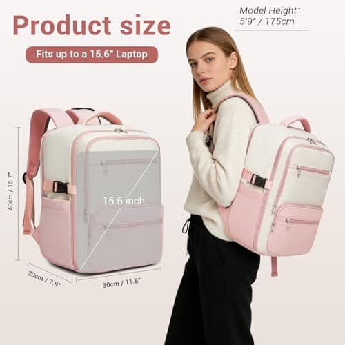 Kono Ryanair Cabin Bag 40x30x20, Underseat Travel Backpack for Women — view 2