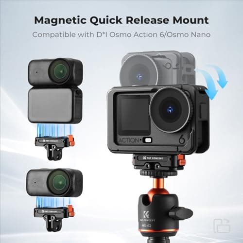 K&F CONCEPT Magnetic Adapter Mount For DJI Osmo Action 6/Osmo Nano, — view 2