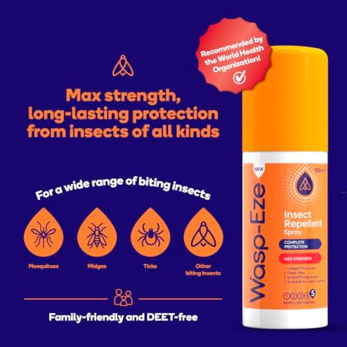 Wasp-Eze DEET Free Insect Repellent Max Strength Spray, 100ml — view 3