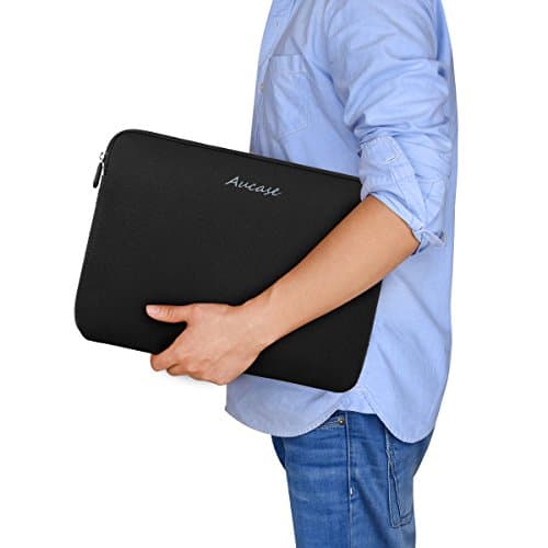 Aucase Laptop Case Sleeve 13.3 14 Inch, Thickest Lightest Water Resistant Neoprene Protective Laptop Bag for Men and Women, Compatible with MacBook 15.3''/ Air 15'' M3 M2, Chromebook — view 2