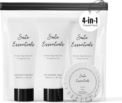 Suite Essentials Hotel Shampoo 30ml x 50 | Mini Travel Size Shampoo Bulk Pack | Guest Bathroom Toiletries | Hotel Amenities for Hotels, Airbnb, B&B, Holiday Lets & Hospitality Supplies — view 5