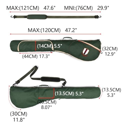 Portable Nylon Golf Bag Lightweight Sunday Carry Bag Foldable Club Case — view 4