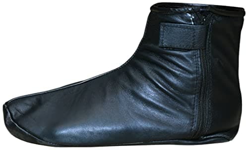 Shanan Men Women Unisex Real Black Sheep skin Leather Socks with Fleece Lined Sizes 6 to 11, Black, 6.5 UK — view 6