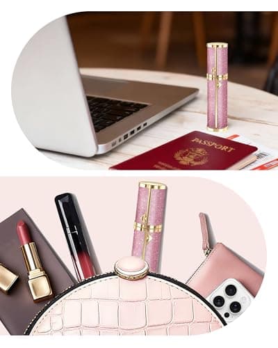 Perfume Atomisers Refillable Travel Spray Bottle 5ml Mini Atomiser Pink — view 4