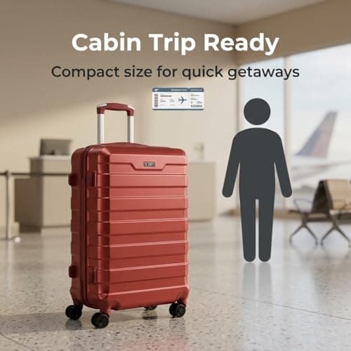 RMW Cabin Suitcase 20 inch Carry On Luggage Hard Shell Trolley — view 4