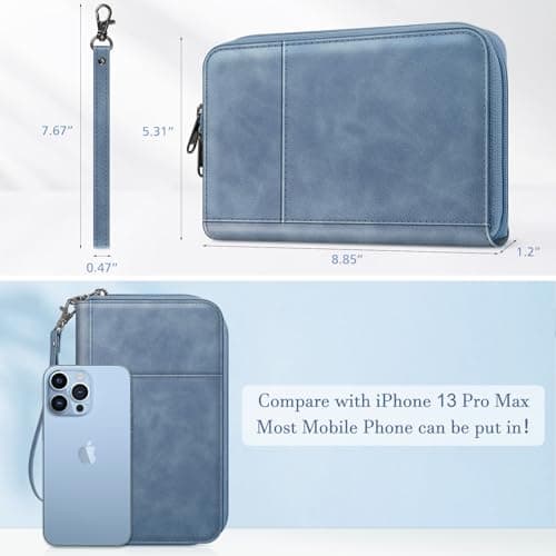 FINTIE Passport Holder Travel Wallet for Family — view 3