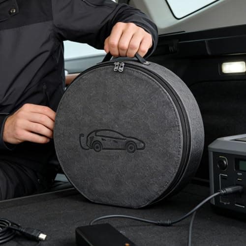 Zuasdvnk EV Charger Bag Portable Protective Cord Pouch with Handle — view 4