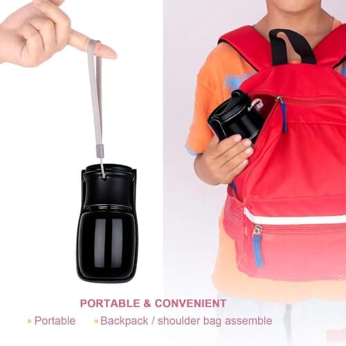 Canareen Foldable Travel Dog Water Bottle for Dog Cat Outdoor(Black, 350ml) — view 5