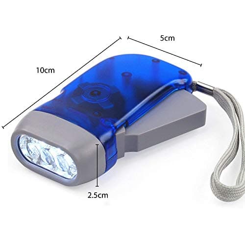 DIGIFLEX Hand Press Torch — 3 LED Dynamo Flashlight — No Batteries Required — view 2