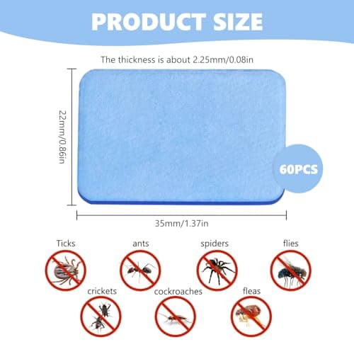 60 Pack Mosquito Repellent Tablets, Indoor Insect Repellent, Electric Insect Killer Refill, for Electric Mosquitoed Repellents Plug in, Repel Mosquitoes — view 2