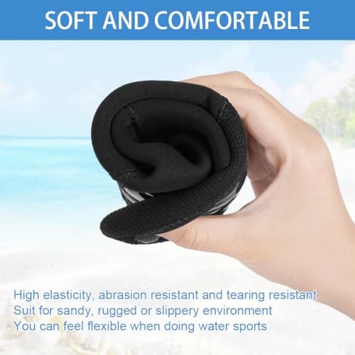 HOTUT Anti-slip Neoprene Socks,3mm Thermal Diving Socks for Men Women,Sand-proof Beach Water Sports Keep Warm for Diving, Snorkeling, Swimming, Surfing, Sailing, Kayaking — view 6