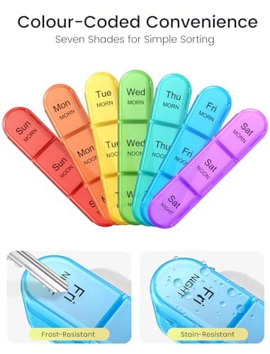 Zoolion Weekly Pill Box 7 Day 3 Times a Day - Travel Tablet Organiser — view 5