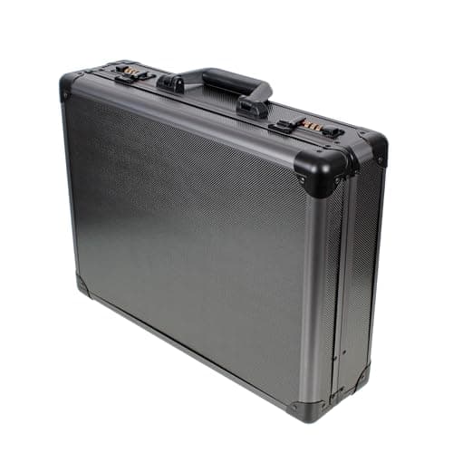 AR BRAND EST. 2021 Aluminium Briefcase Business Office Travel Work Laptop Attaché Bag (Black) — view 6