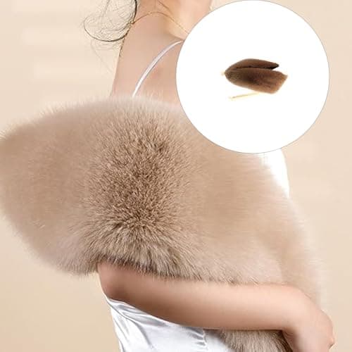 Kelisdi Soft Women's Faux Furs Collar Scarf Practical Neck Warmers for Men Women Fabric Easy Maintenance Winter Travel Accessory Foldable Scarf — view 2