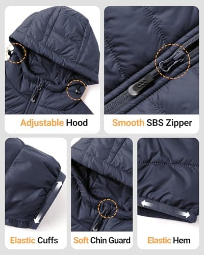 33,000ft Women's Packable Puffer Jacket Water Repellent Insulted Jacket — view 6