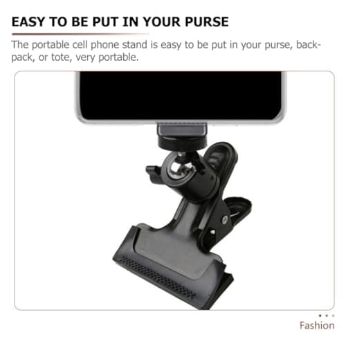NULYLU Clip on Cellphone Support Adjustable Multi Functional Phone Stand — view 3