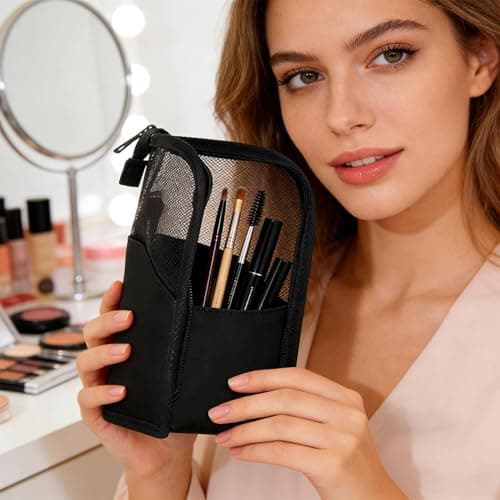 Large Capacity Standing Makeup Waterproof Toilet Set, black, Siehe — view 6