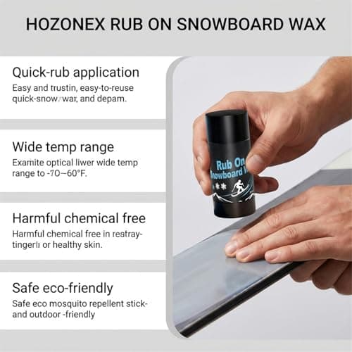 Wax for Snowboard 30g Portable Waxing Accessories with Cork Applicator — view 4
