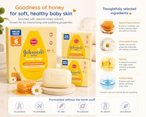 Baby Soap Bar for Sensitive Skin - Gentle Moisturising Baby Bath Soap for Newborns and Infants - Mild Daily Cleansing Bar - Pack of 6 Bar Soap (3 x 2 Duo Packs) — view 6