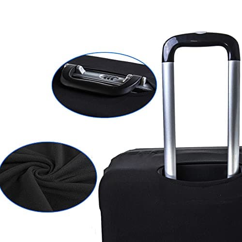 FINDING CASE Initial Letter Printed Design Travel Trolley Case Cover Protector Washable Suitcase Cover Luggage Storage Covers for 18-28 Inch Luggage Cover (XL (29-32 inch Luggage), gold S) — view 3