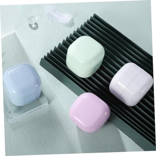 Healeved 4pcs 50g Refillable Plastic Cream Jars, Travel Size Cosmetic Containers for Lotion, Moisturiser and Skincare, Portable Reusable Pots for Travel and Dating — view 2