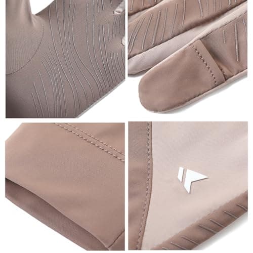 Chenflying UV Sun Protection Gloves Women Touchscreen Non Slip Driving Gloves, Full Finger Ice Silk Thin Gloves for Travel Golfing Running (black, One Size) — view 6