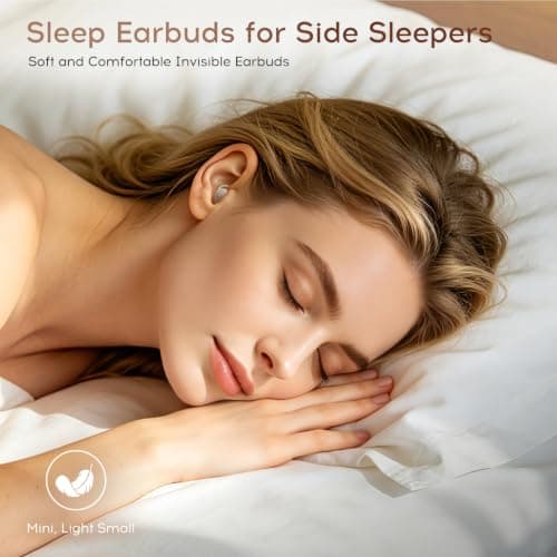 Niecase Sleep Earbuds Bluetooth with Noise Blocking for Side Sleepers — view 2