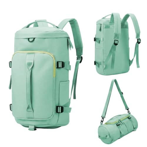 40L Waterproof Gym Duffle Bag, Duty Travel Duffel Holdall Backpack