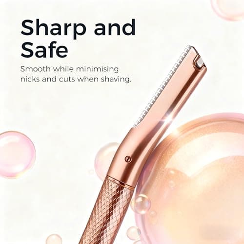 ZOMCHI Eyebrow Razor for Women & Men,Precision Cover,Rose Gold — view 6
