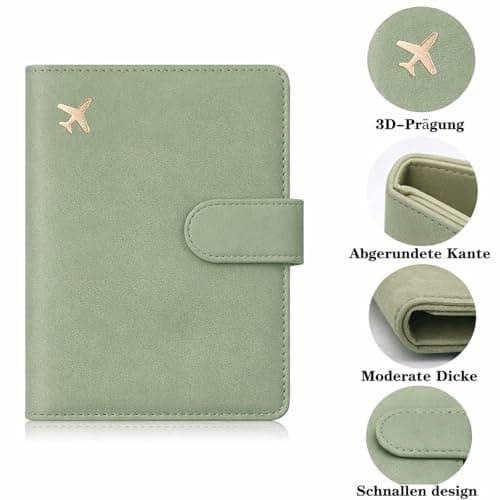 HAPPOW Passport Holder Travel Wallet RFID Blocking, PU Leather — view 5